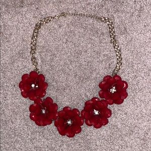 Floral Necklace (Red)